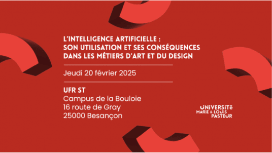 "La journée de l’IA dans les métiers d’art et du design" le 20 février 2025