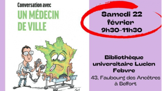 Conférence débat autour du livre "Conversation avec un médecin de ville"