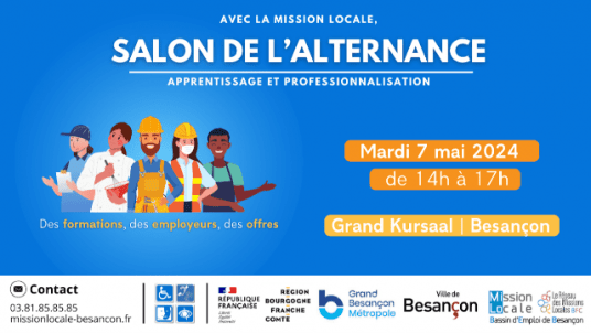 Salon de l’alternance le mardi 7 mai 2024 au Grand Kursaal de Besançon